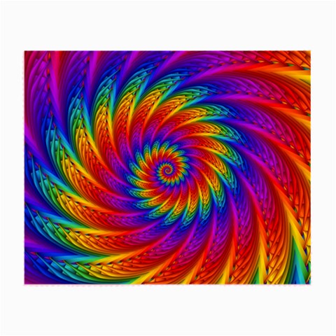 Psychedelic Rainbow Spiral Small Glasses Cloth from ArtsNow.com Front