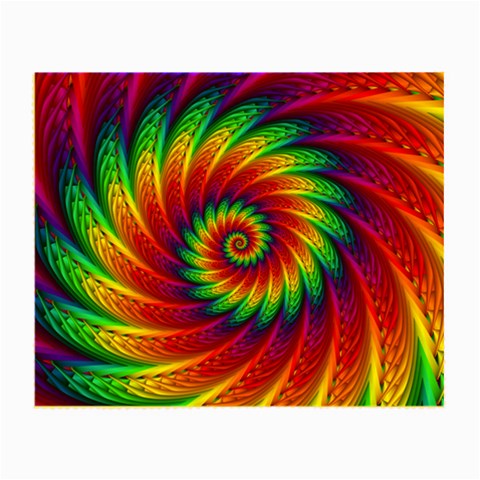 Psychedelic Rainbow Spiral Small Glasses Cloth from ArtsNow.com Front