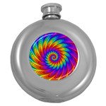 Psychedelic Rainbow Spiral Hip Flask (5 oz)