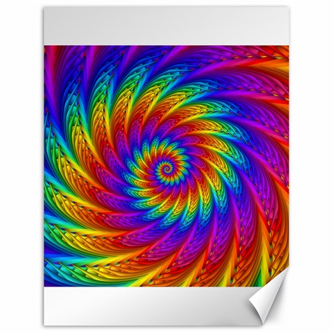 Psychedelic Rainbow Spiral Canvas 12  x 16  from ArtsNow.com 11.86 x15.41  Canvas - 1