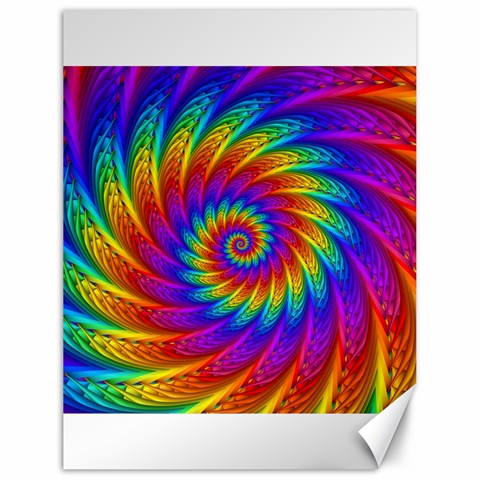 Psychedelic Rainbow Spiral Canvas 18  x 24  from ArtsNow.com 17.8 x23.08  Canvas - 1