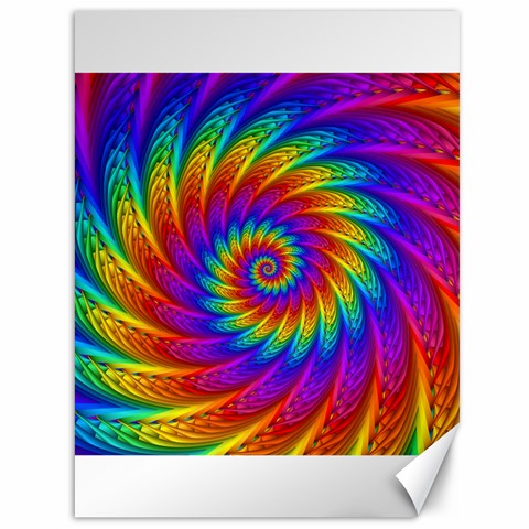 Psychedelic Rainbow Spiral Canvas 36  x 48  from ArtsNow.com 35.26 x46.15  Canvas - 1