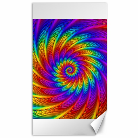 Psychedelic Rainbow Spiral Canvas 40  x 72  from ArtsNow.com 39.28 x69.23  Canvas - 1