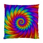 Psychedelic Rainbow Spiral Standard Cushion Case (One Side)