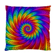 Psychedelic Rainbow Spiral Standard Cushion Case (Two Sides) from ArtsNow.com Front