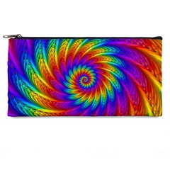 Psychedelic Rainbow Spiral Pencil Case from ArtsNow.com Front