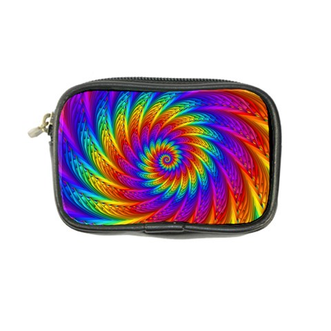 Psychedelic Rainbow Spiral Coin Purse from ArtsNow.com Front