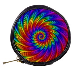 Psychedelic Rainbow Spiral Mini Makeup Bag from ArtsNow.com Back