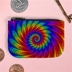 Psychedelic Rainbow Spiral Mini Coin Purse