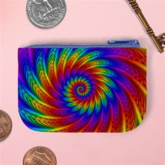 Psychedelic Rainbow Spiral Mini Coin Purse from ArtsNow.com Back