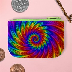 Psychedelic Rainbow Spiral Mini Coin Purse from ArtsNow.com Back