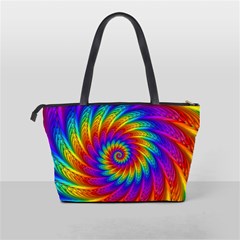 Psychedelic Rainbow Spiral Classic Shoulder Handbag from ArtsNow.com Back