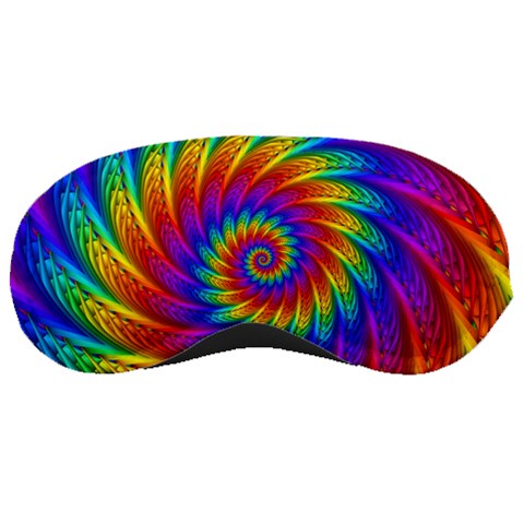 Psychedelic Rainbow Spiral Sleeping Mask from ArtsNow.com Front