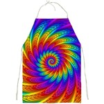 Psychedelic Rainbow Spiral Full Print Apron