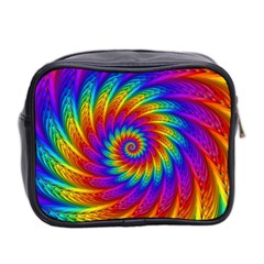 Psychedelic Rainbow Spiral Mini Toiletries Bag (Two Sides) from ArtsNow.com Back