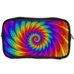 Psychedelic Rainbow Spiral Toiletries Bag (Two Sides)