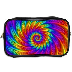 Psychedelic Rainbow Spiral Toiletries Bag (Two Sides) from ArtsNow.com Back