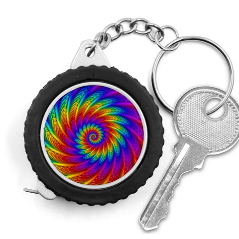 Psychedelic Rainbow Spiral Measuring Tape from ArtsNow.com Front