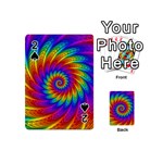 Psychedelic Rainbow Spiral Playing Cards 54 (Mini)