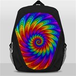 Psychedelic Rainbow Spiral Backpack Bag