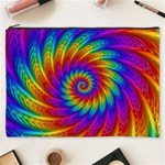 Psychedelic Rainbow Spiral Cosmetic Bag (XXXL)