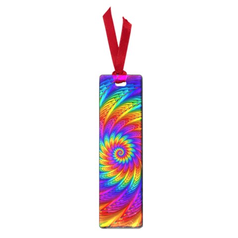 Psychedelic Rainbow Spiral Small Book Mark from ArtsNow.com Front