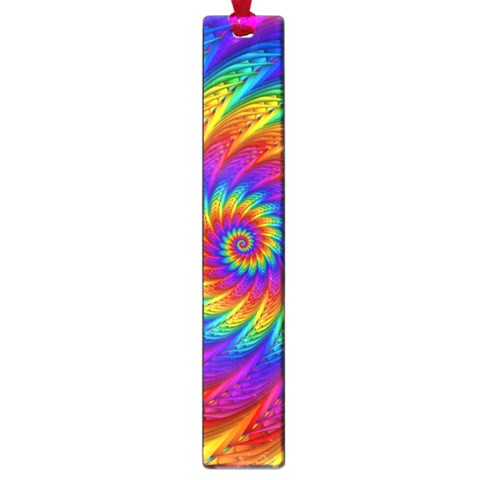 Psychedelic Rainbow Spiral Large Book Mark from ArtsNow.com Front