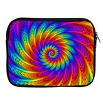 Psychedelic Rainbow Spiral Apple iPad 2/3/4 Zipper Case