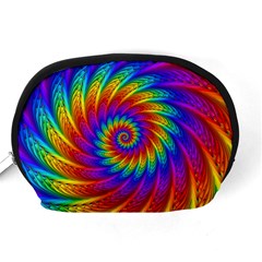 Psychedelic Rainbow Spiral Accessory Pouch (Medium) from ArtsNow.com Back