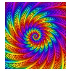 Psychedelic Rainbow Spiral Drawstring Pouch (Large) from ArtsNow.com Back