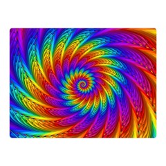 Psychedelic Rainbow Spiral Double Sided Flano Blanket (Mini) from ArtsNow.com 35 x27  Blanket Front