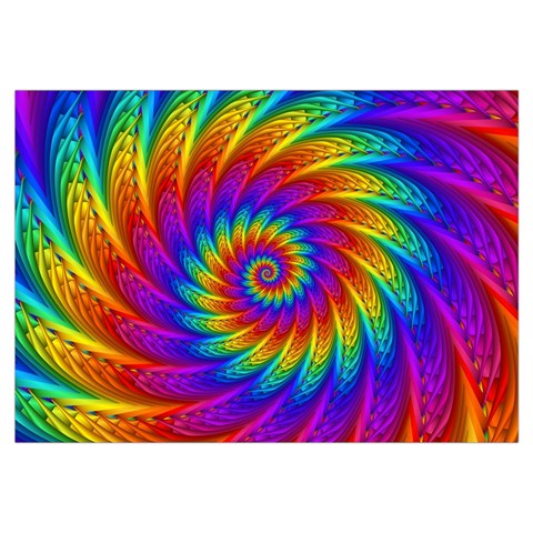 Psychedelic Rainbow Spiral Samsung Galaxy Note 4 Case (White) from ArtsNow.com Front