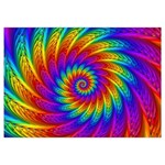 Psychedelic Rainbow Spiral Samsung Galaxy Note 4 Case (White)