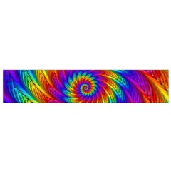 Psychedelic Rainbow Spiral Flano Scarf (Small) from ArtsNow.com Front