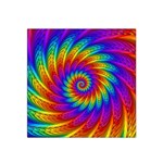 Psychedelic Rainbow Spiral Satin Bandana Scarf