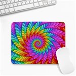 Psychedelic Rainbow Spiral Small Mousepad