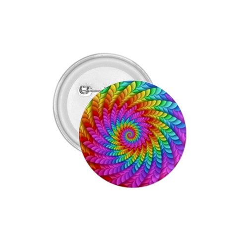 Psychedelic Rainbow Spiral 1.75  Button from ArtsNow.com Front