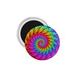 Psychedelic Rainbow Spiral 1.75  Magnet