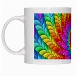 Psychedelic Rainbow Spiral White Mug