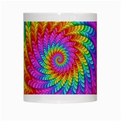 Psychedelic Rainbow Spiral White Mug from ArtsNow.com Center