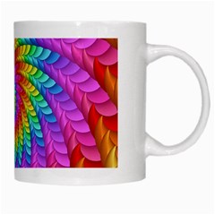 Psychedelic Rainbow Spiral White Mug from ArtsNow.com Right