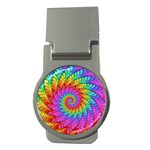 Psychedelic Rainbow Spiral Money Clip (Round)