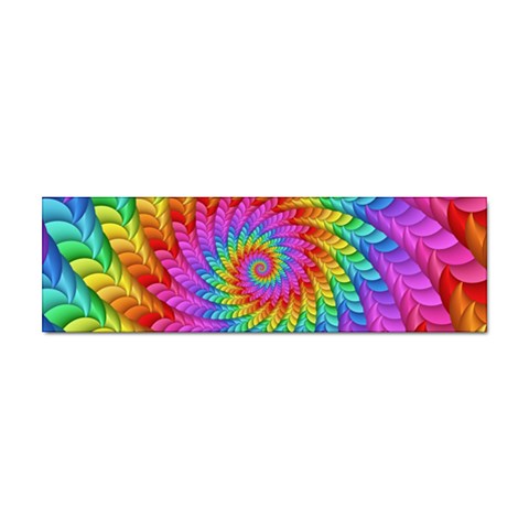 Psychedelic Rainbow Spiral Sticker (Bumper) from ArtsNow.com Front