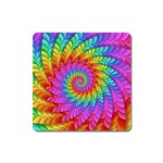 Psychedelic Rainbow Spiral Magnet (Square)