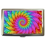 Psychedelic Rainbow Spiral Cigarette Money Case