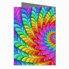 Psychedelic Rainbow Spiral Greeting Card from ArtsNow.com Right