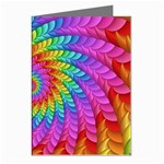 Psychedelic Rainbow Spiral Greeting Cards (Pkg of 8)