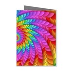 Psychedelic Rainbow Spiral Mini Greeting Cards (Pkg of 8)