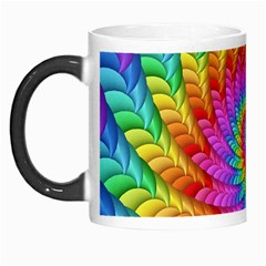 Psychedelic Rainbow Spiral Morph Mug from ArtsNow.com Left