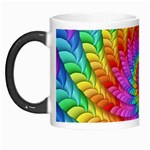 Psychedelic Rainbow Spiral Morph Mug